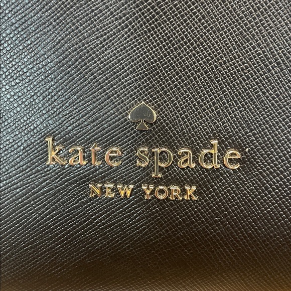 Kate Spade New York Madison Laptop Tote Bag Black Leather - Picture 2 of 14